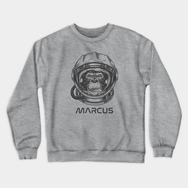 Marcus the Space Chimp Crewneck Sweatshirt by TipsyCurator